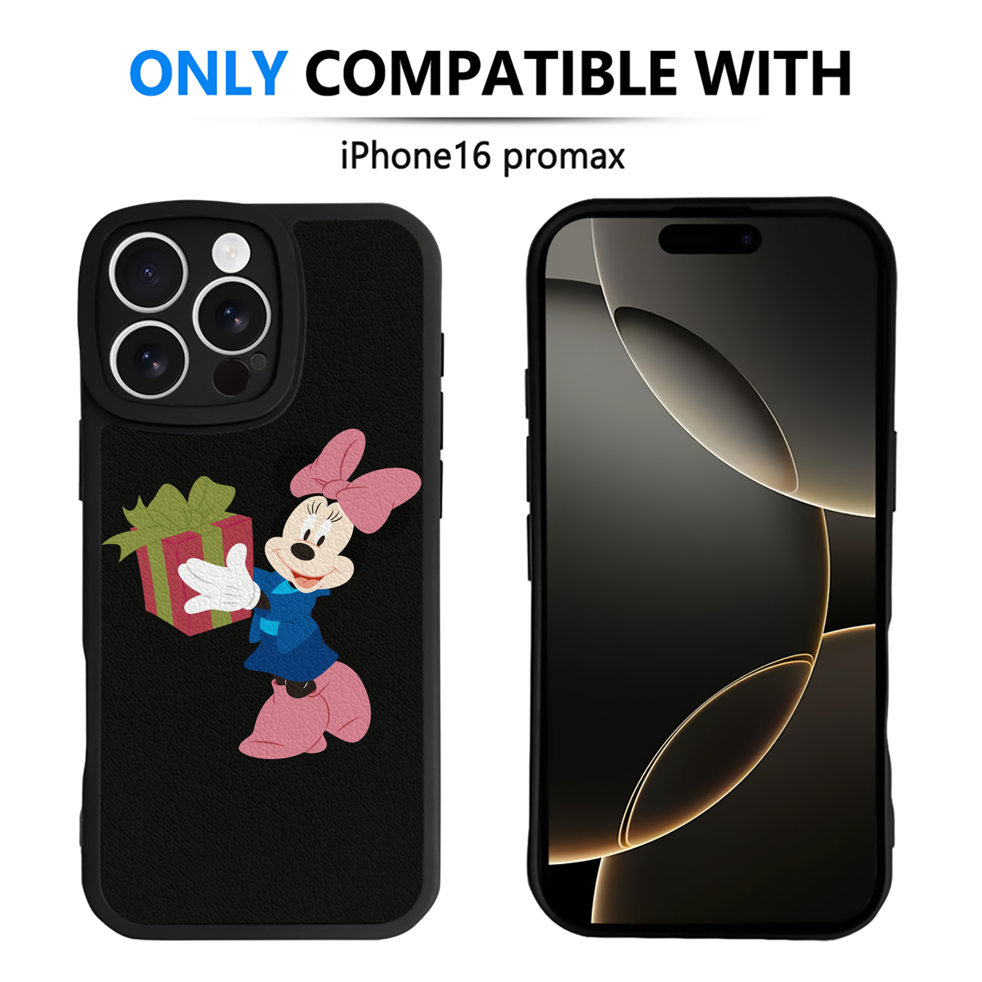 （画像用） ミッキーマウス Mickey Mouse 【iPhone 16シリーズ対応】シリコンスマホケース（レザー調） 材質：シリコン